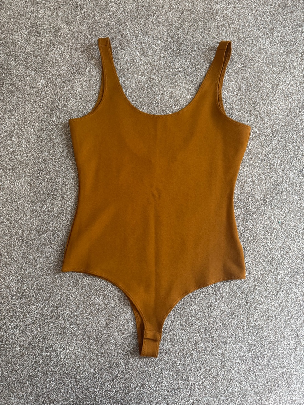 Rust Scoop Neck Bodysuit
